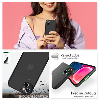 NALIA Ultra Slim Hardcase für iPhone 13 Mini – Matt-Transparent & 0.3mm Dünn – PHANTOM (Hauchdünnes Cover & Kamera-Vollschutz) – Marke aus Berlin