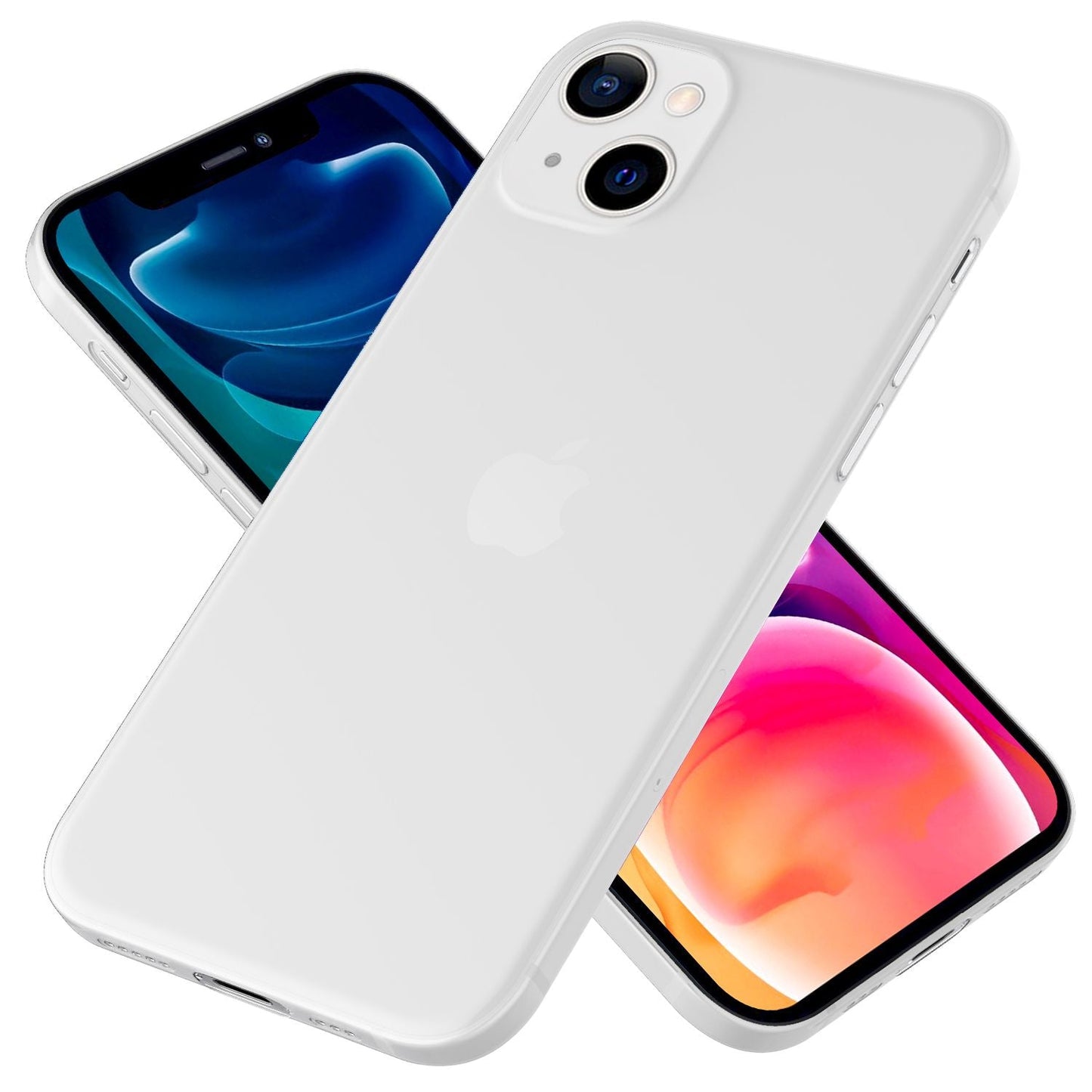 NALIA Ultra Slim Hardcase für iPhone 13 – Matt-Transparent & 0.3mm Dünn – PHANTOM (Hauchdünnes Cover & Kamera-Vollschutz) – Marke aus Berlin