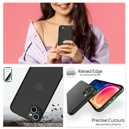 NALIA Ultra Slim Hardcase für iPhone 13 – Matt-Transparent & 0.3mm Dünn – PHANTOM (Hauchdünnes Cover & Kamera-Vollschutz) – Marke aus Berlin