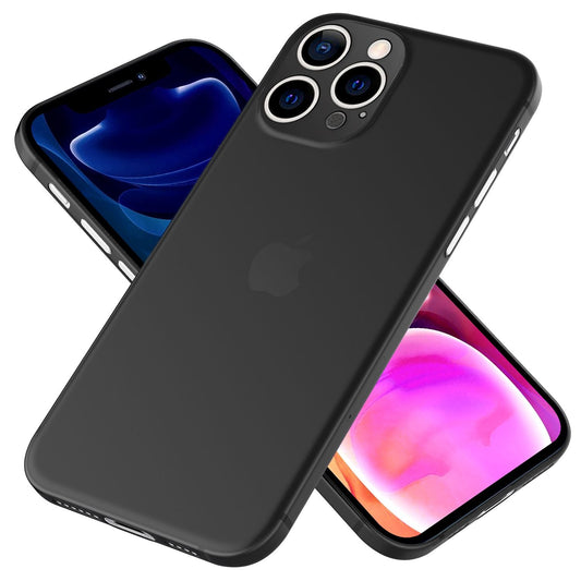 NALIA Ultra Slim Hardcase für iPhone 13 Pro Max – Matt-Transparent & 0.3mm Dünn – PHANTOM (Hauchdünnes Cover & Kamera-Vollschutz) – Marke aus Berlin