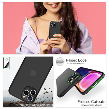 NALIA Ultra Slim Hardcase für iPhone 13 Pro Max – Matt-Transparent & 0.3mm Dünn – PHANTOM (Hauchdünnes Cover & Kamera-Vollschutz) – Marke aus Berlin