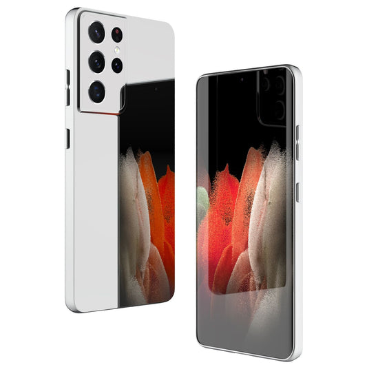 NALIA Spiegel Hartglas Case kompatibel mit Samsung Galaxy S21 Ultra Hülle, Klarer Spiegeleffekt Mirror Hardcase Kratzfest 9H Tempered Glass & Silikon Bumper, Dünne Schutzhülle Handyhülle - Silber