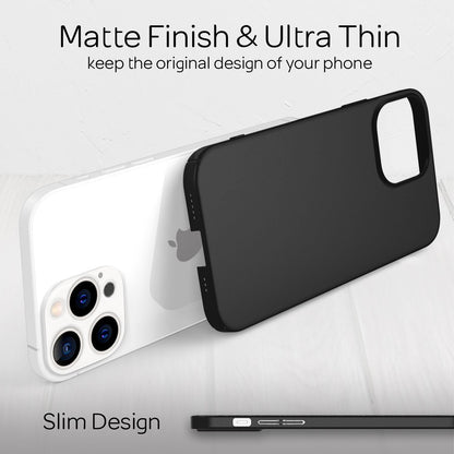 NALIA Ultra Slim Hardcase für iPhone 13 Pro – Anti-Fingerabdruck & 0.5mm Dünn – PUREFIT (Matt & Leicht) – Marke aus Berlin