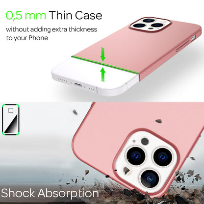 NALIA Ultra Slim Hardcase für iPhone 13 Pro – Anti-Fingerabdruck & 0.5mm Dünn – PUREFIT (Matt & Leicht) – Marke aus Berlin