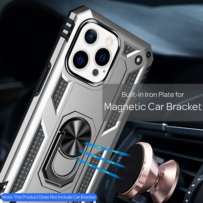 NALIA Panzerhülle für iPhone 13 Pro – Ring-Ständer 360° & Magnet-Halterung Kompatibel – RINGDEFEND (Stoßfestes Outdoor Case) – Marke aus Berlin