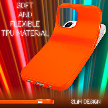 NALIA Neon Silikonhülle für iPhone 13 Pro – Soft-Touch & Signal-Neon – NEONSHOCK (Matte Schutzhülle) – Marke aus Berlin