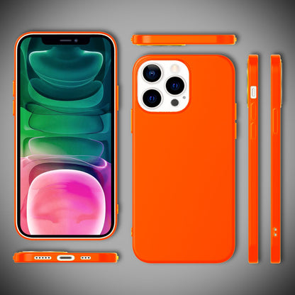 NALIA Neon Silikonhülle für iPhone 13 Pro – Soft-Touch & Signal-Neon – NEONSHOCK (Matte Schutzhülle) – Marke aus Berlin