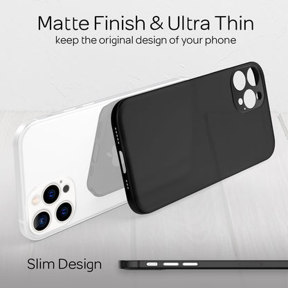 NALIA Ultra Slim Hardcase für iPhone 13 Pro – Matt-Transparent & 0.3mm Dünn – PHANTOM (Hauchdünnes Cover & Kamera-Vollschutz) – Marke aus Berlin