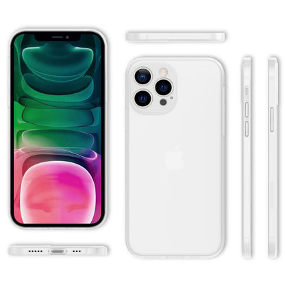NALIA Ultra Slim Hardcase für iPhone 13 Pro – Matt-Transparent & 0.3mm Dünn – PHANTOM (Hauchdünnes Cover & Kamera-Vollschutz) – Marke aus Berlin