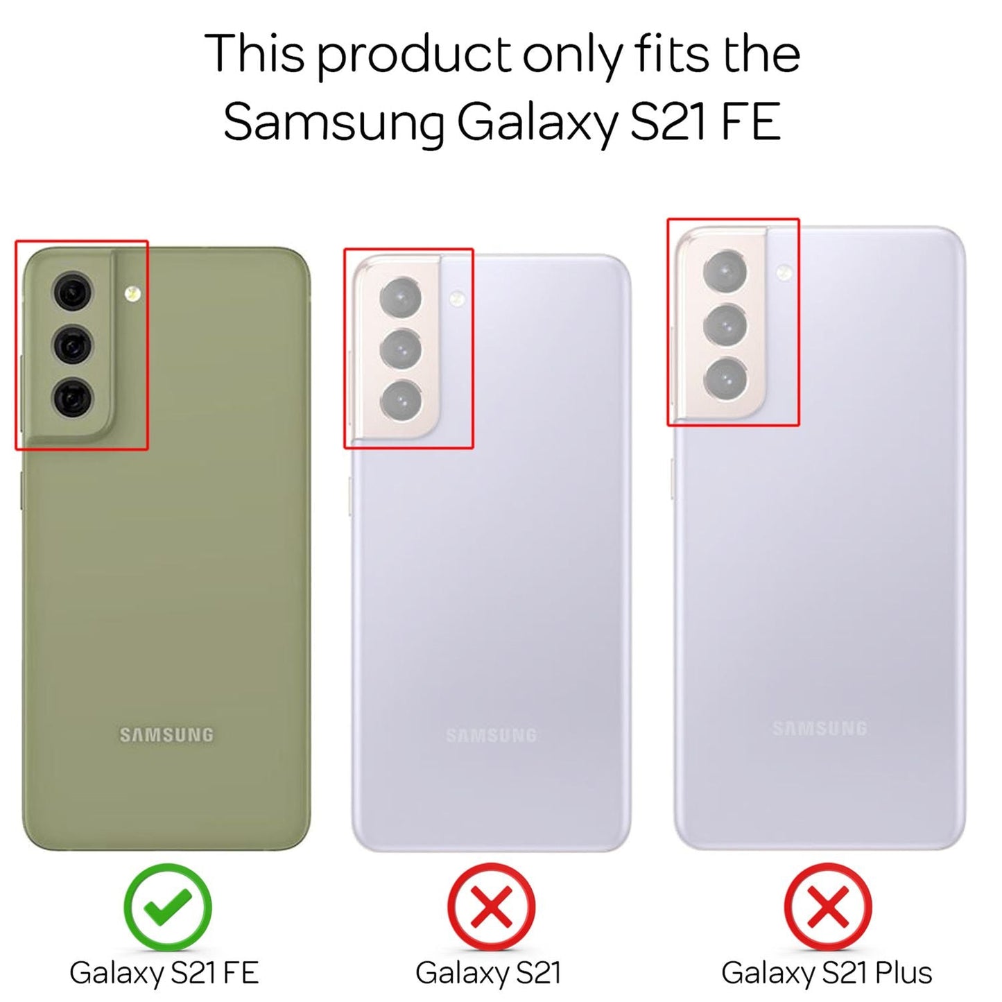 NALIA Glitzerhülle für Samsung Galaxy S21 FE – Funkelndes Silikon Case – DAZZLIN (Transparent & Stoßfest) – Marke aus Berlin