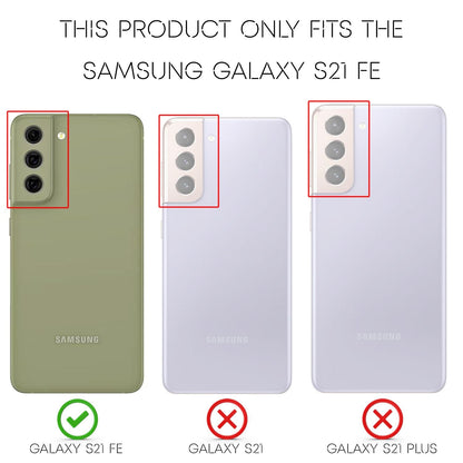 NALIA Neon Silikonhülle für Samsung Galaxy S21 FE – Soft-Touch & Signal-Neon – NEONSHOCK (Matte Schutzhülle) – Marke aus Berlin