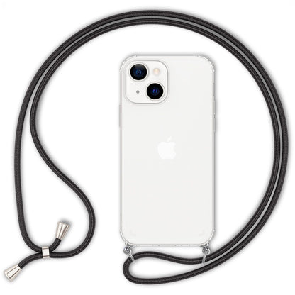 NALIA Handykette für iPhone 13 Mini – Transparentes Hybrid-Case & Band – HANGIT (Anti-Gelb Rückseite & Verstellbar) – Marke aus Berlin