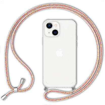 NALIA Handykette für iPhone 13 – Transparentes Hybrid-Case & Band – HANGIT (Anti-Gelb Rückseite & Verstellbar) – Marke aus Berlin
