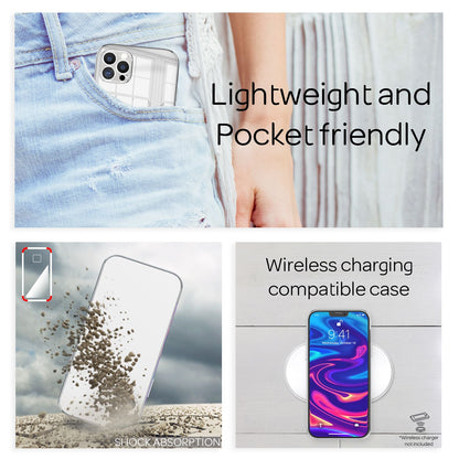 NALIA Spiegel Hartglas Case kompatibel mit iPhone 13 Pro Hülle, Klarer Spiegeleffekt Mirror Hardcase Kratzfest 9H Tempered Glass & Silikon Bumper, Dünne Schutzhülle Glashülle Handyhülle Etui - Silber