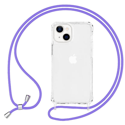 NALIA Handykette für iPhone 13 Mini – Transparentes Hybrid-Case & Band – HANGIT PRO (Anti-Gelb Rückseite & Verstellbar) – Marke aus Berlin