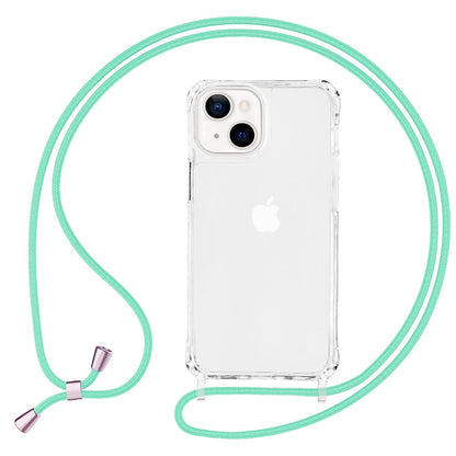 NALIA Handykette für iPhone 13 Mini – Transparentes Hybrid-Case & Band – HANGIT PRO (Anti-Gelb Rückseite & Verstellbar) – Marke aus Berlin