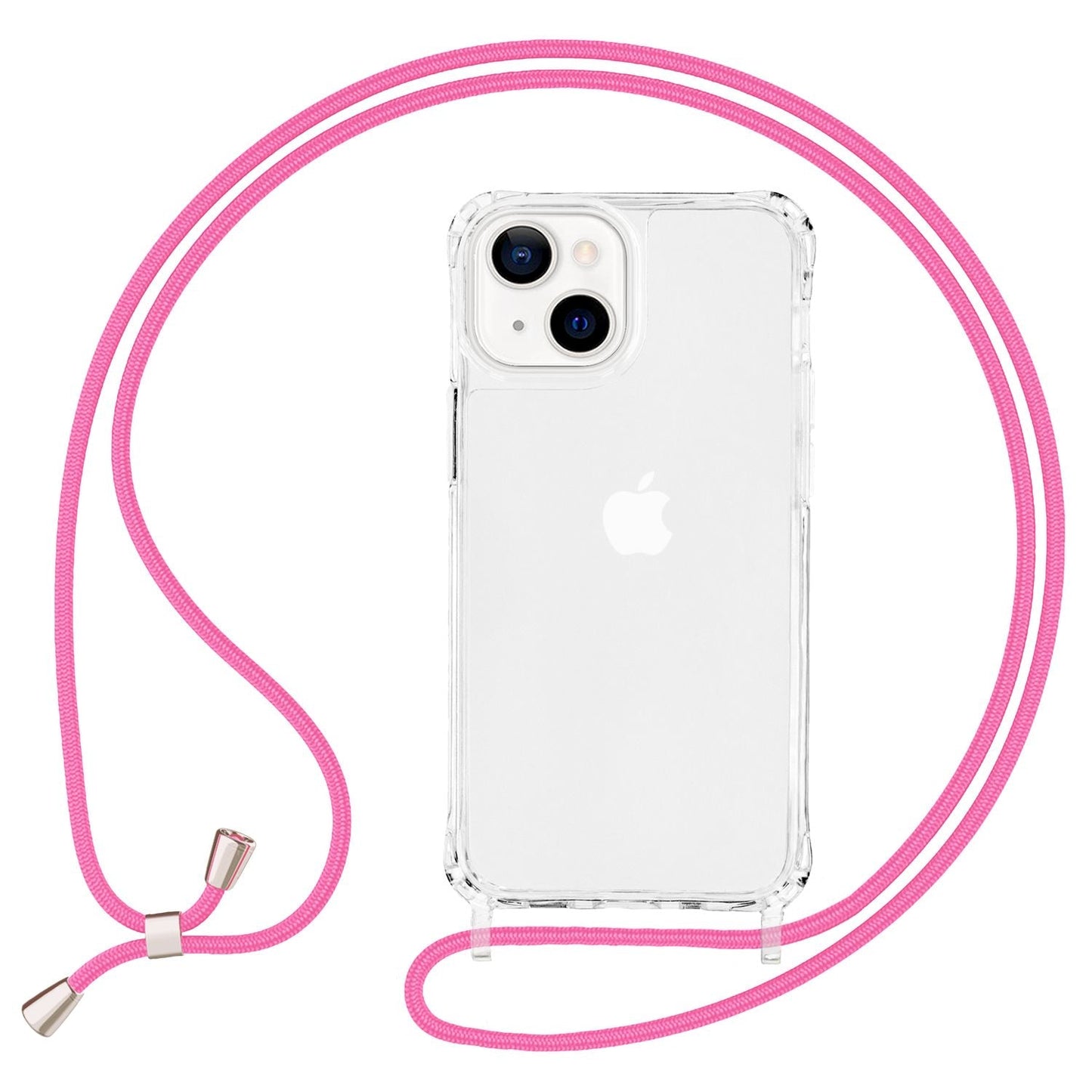NALIA Handykette für iPhone 13 Mini – Transparentes Hybrid-Case & Band – HANGIT PRO (Anti-Gelb Rückseite & Verstellbar) – Marke aus Berlin