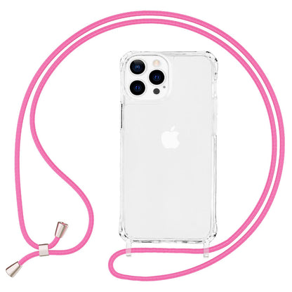 NALIA Handykette für iPhone 13 Pro – Transparentes Hybrid-Case & Band – HANGIT PRO (Anti-Gelb Rückseite & Verstellbar) – Marke aus Berlin