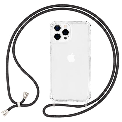 NALIA Handykette für iPhone 13 Pro – Transparentes Hybrid-Case & Band – HANGIT PRO (Anti-Gelb Rückseite & Verstellbar) – Marke aus Berlin