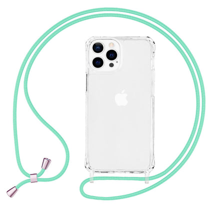 NALIA Handykette für iPhone 13 Pro – Transparentes Hybrid-Case & Band – HANGIT PRO (Anti-Gelb Rückseite & Verstellbar) – Marke aus Berlin