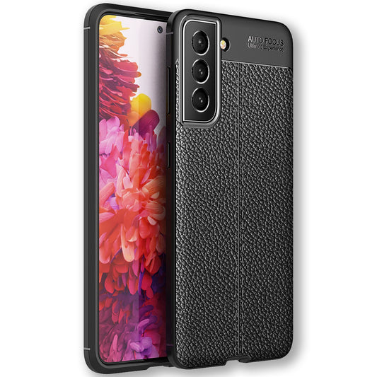 NALIA Leder-Optik Silikon Case für Samsung Galaxy S22 Plus – Griffig & Matt – BARRON Handyhülle (Anti-Fingerprint, Stoßfest & Robust) – Marke aus Berlin