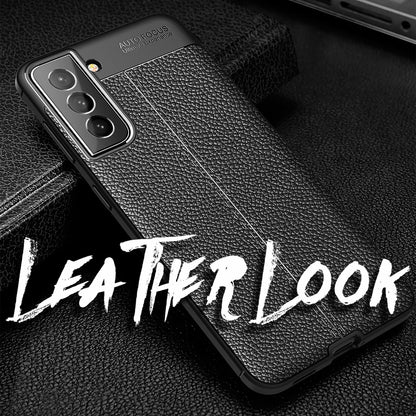 NALIA Leder-Optik Silikon Case für Samsung Galaxy S22 Plus – Griffig & Matt – BARRON Handyhülle (Anti-Fingerprint, Stoßfest & Robust) – Marke aus Berlin