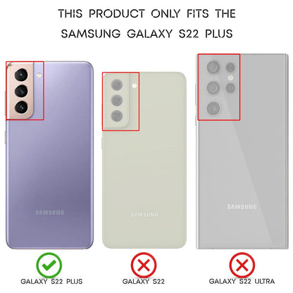 NALIA Leder-Optik Silikon Case für Samsung Galaxy S22 Plus – Griffig & Matt – BARRON Handyhülle (Anti-Fingerprint, Stoßfest & Robust) – Marke aus Berlin