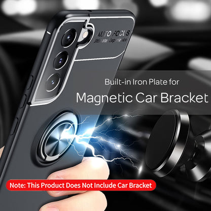 NALIA Ringhülle für Samsung Galaxy S22 – Ring-Ständer 360° & für Magnet-Halter – GRIP360 (Mattiertes Silikon Case) – Marke aus Berlin