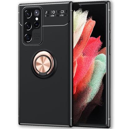 NALIA Ringhülle für Samsung Galaxy S22 Ultra – Ring-Ständer 360° & für Magnet-Halter – GRIP360 (Mattiertes Silikon Case) – Marke aus Berlin