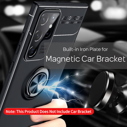 NALIA Ringhülle für Samsung Galaxy S22 Ultra – Ring-Ständer 360° & für Magnet-Halter – GRIP360 (Mattiertes Silikon Case) – Marke aus Berlin