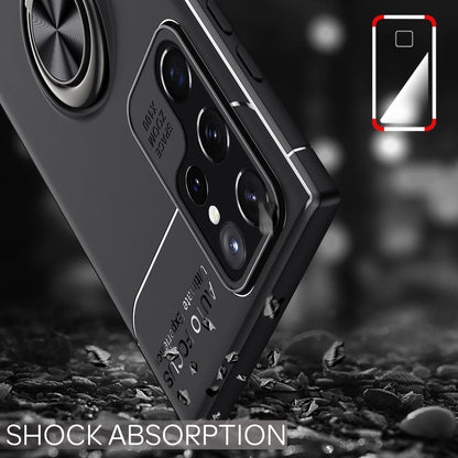 NALIA Ringhülle für Samsung Galaxy S22 Ultra – Ring-Ständer 360° & für Magnet-Halter – GRIP360 (Mattiertes Silikon Case) – Marke aus Berlin