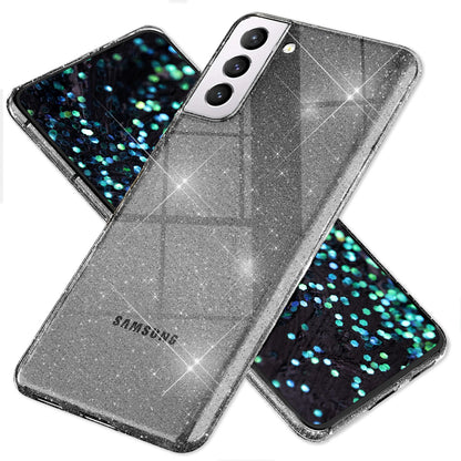 NALIA Glitzerhülle für Samsung Galaxy S22 – Funkelndes Silikon Case – DAZZLIN (Transparent & Stoßfest) – Marke aus Berlin