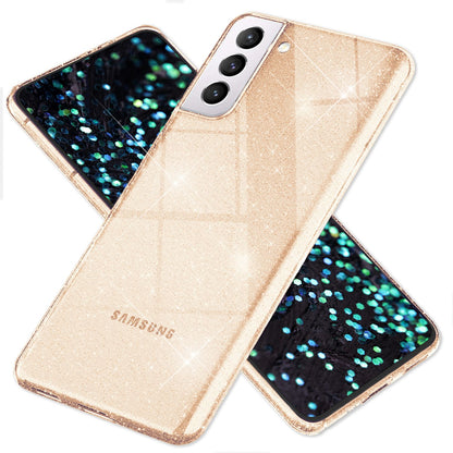 NALIA Glitzerhülle für Samsung Galaxy S22 – Funkelndes Silikon Case – DAZZLIN (Transparent & Stoßfest) – Marke aus Berlin