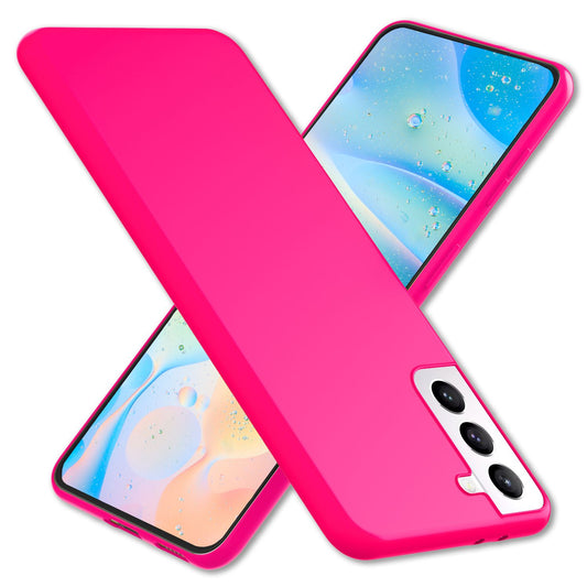 NALIA Neon Silikonhülle für Samsung Galaxy S22 – Soft-Touch & Signal-Neon – NEONSHOCK (Matte Schutzhülle) – Marke aus Berlin