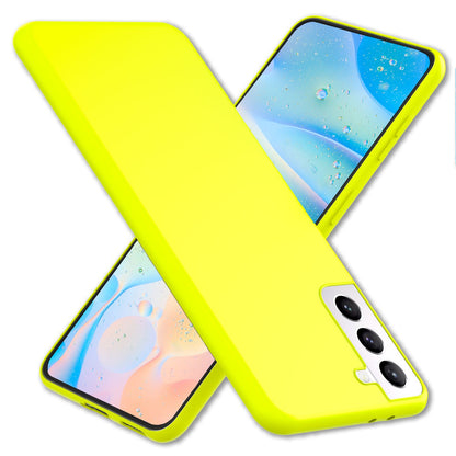 NALIA Neon Silikonhülle für Samsung Galaxy S22 – Soft-Touch & Signal-Neon – NEONSHOCK (Matte Schutzhülle) – Marke aus Berlin