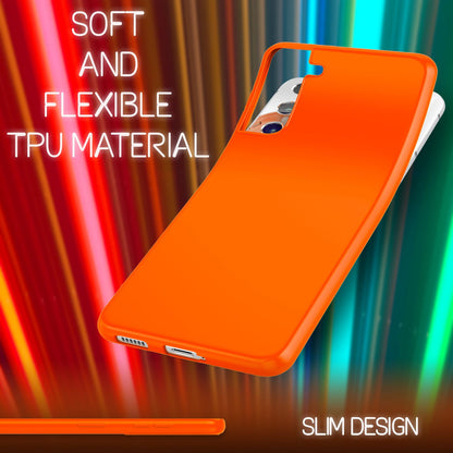 NALIA Neon Silikonhülle für Samsung Galaxy S22 – Soft-Touch & Signal-Neon – NEONSHOCK (Matte Schutzhülle) – Marke aus Berlin