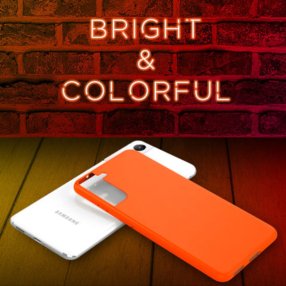 NALIA Neon Silikonhülle für Samsung Galaxy S22 Plus – Soft-Touch & Signal-Neon – NEONSHOCK (Matte Schutzhülle) – Marke aus Berlin
