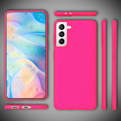 NALIA Neon Silikonhülle für Samsung Galaxy S22 Plus – Soft-Touch & Signal-Neon – NEONSHOCK (Matte Schutzhülle) – Marke aus Berlin