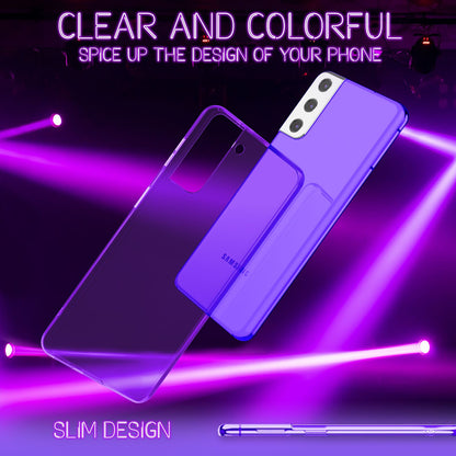 NALIA Neon Silikonhülle für Samsung Galaxy S22 Plus – Knallige Signal-Farbe & Linsenschutz – VIBE (Transparentes Case) – Marke aus Berlin