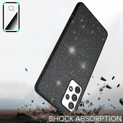 NALIA Glitzerhülle für Samsung Galaxy A33 – Funkelnder Glitzer-Look & Grip – SHINEPOP (Silikon Case) – Marke aus Berlin