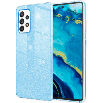 NALIA Glitzerhülle für Samsung Galaxy A53 – Funkelnder Glitzer-Look & Grip – SHINEPOP (Silikon Case) – Marke aus Berlin