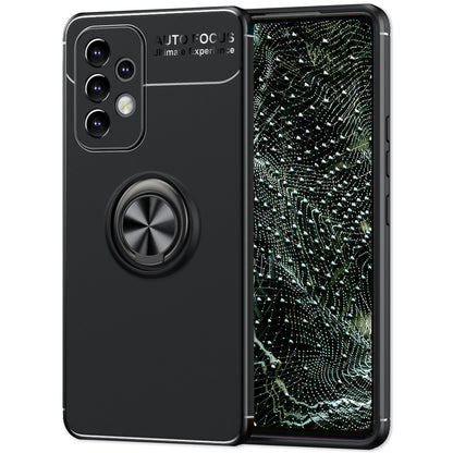 NALIA Ringhülle für Samsung Galaxy A33 – Ring-Ständer 360° & für Magnet-Halter – GRIP360 (Mattiertes Silikon Case) – Marke aus Berlin