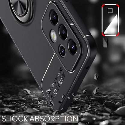 NALIA Ringhülle für Samsung Galaxy A33 – Ring-Ständer 360° & für Magnet-Halter – GRIP360 (Mattiertes Silikon Case) – Marke aus Berlin