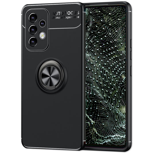 NALIA Ringhülle für Samsung Galaxy A53 – Ring-Ständer 360° & für Magnet-Halter – GRIP360 (Mattiertes Silikon Case) – Marke aus Berlin