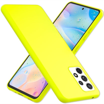 NALIA Neon Silikonhülle für Samsung Galaxy A53 – Soft-Touch & Signal-Neon – NEONSHOCK (Matte Schutzhülle) – Marke aus Berlin
