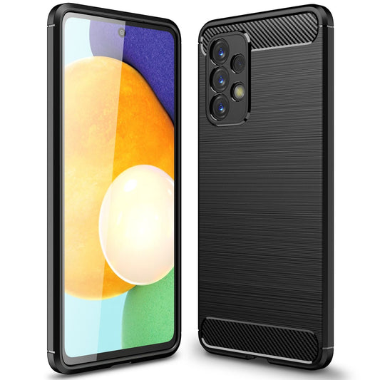 NALIA Silikonhülle für Samsung Galaxy A33 – Rutschfest & Matt – VORTEX (Gebürstete Optik & Carbon Design) – Marke aus Berlin