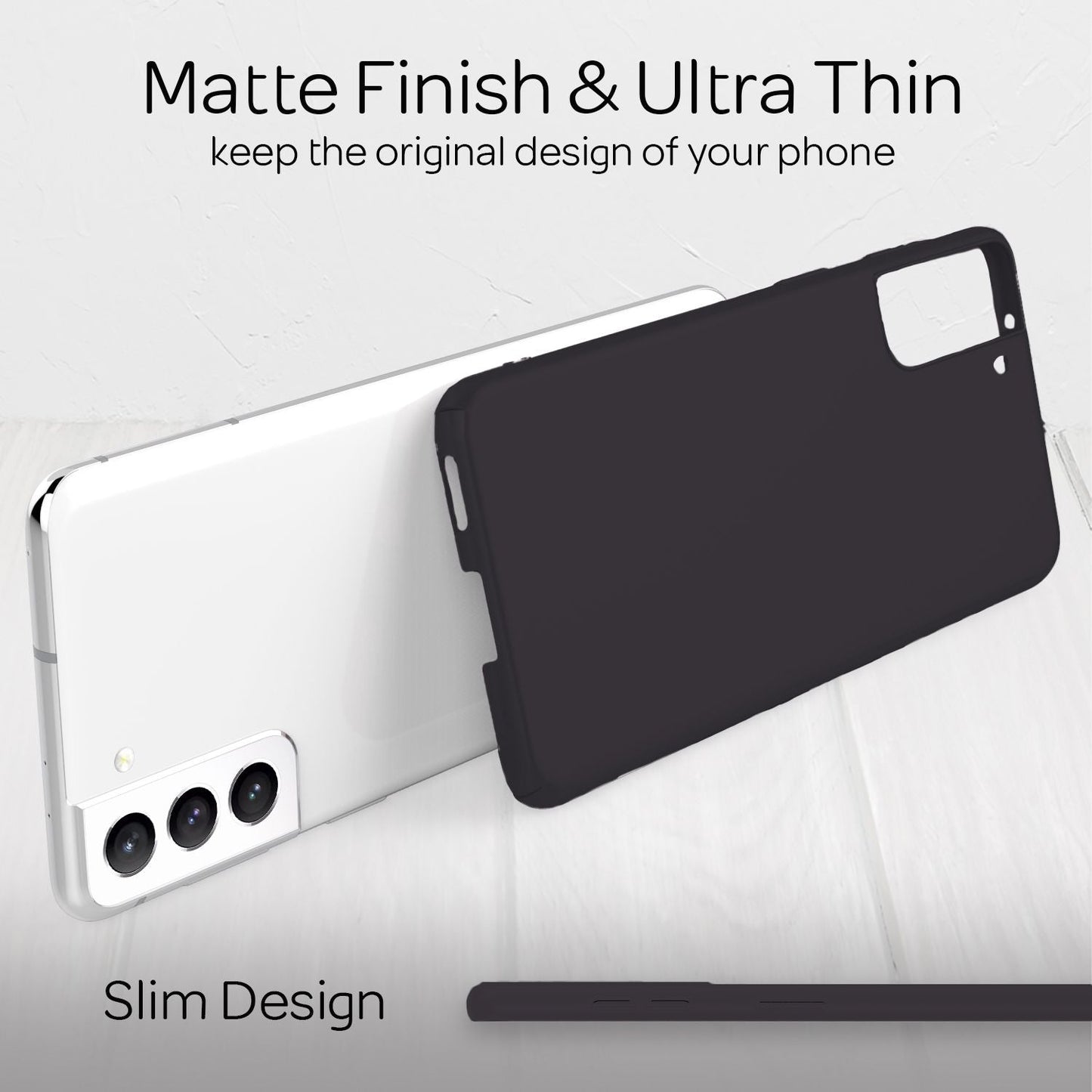 NALIA Ultra Slim Hardcase für Samsung Galaxy S22 – Anti-Fingerabdruck & 0.5mm Dünn – PUREFIT (Matt & Leicht) – Marke aus Berlin