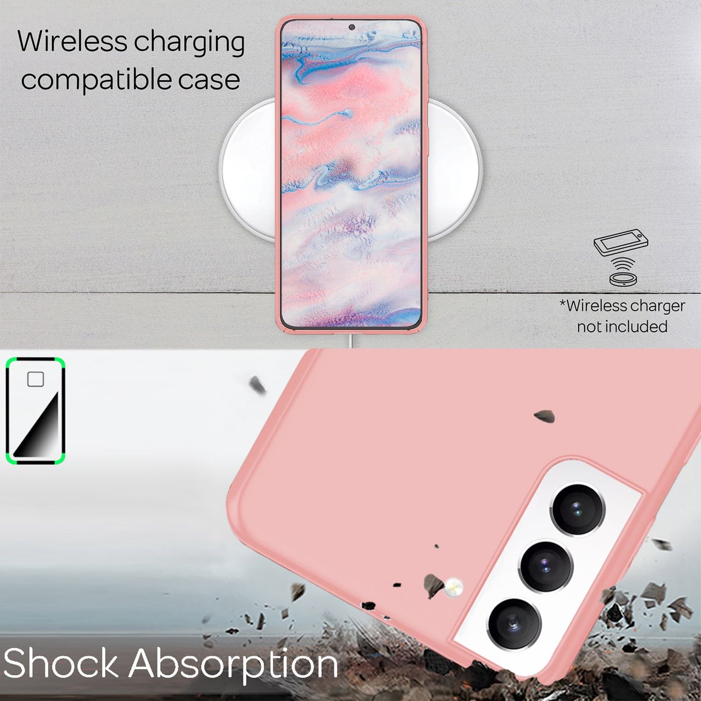 NALIA Ultra Slim Hardcase für Samsung Galaxy S22 – Anti-Fingerabdruck & 0.5mm Dünn – PUREFIT (Matt & Leicht) – Marke aus Berlin