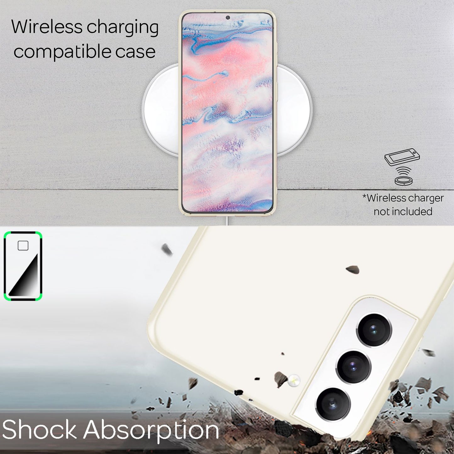 NALIA Ultra Slim Hardcase für Samsung Galaxy S22 – Anti-Fingerabdruck & 0.5mm Dünn – PUREFIT (Matt & Leicht) – Marke aus Berlin