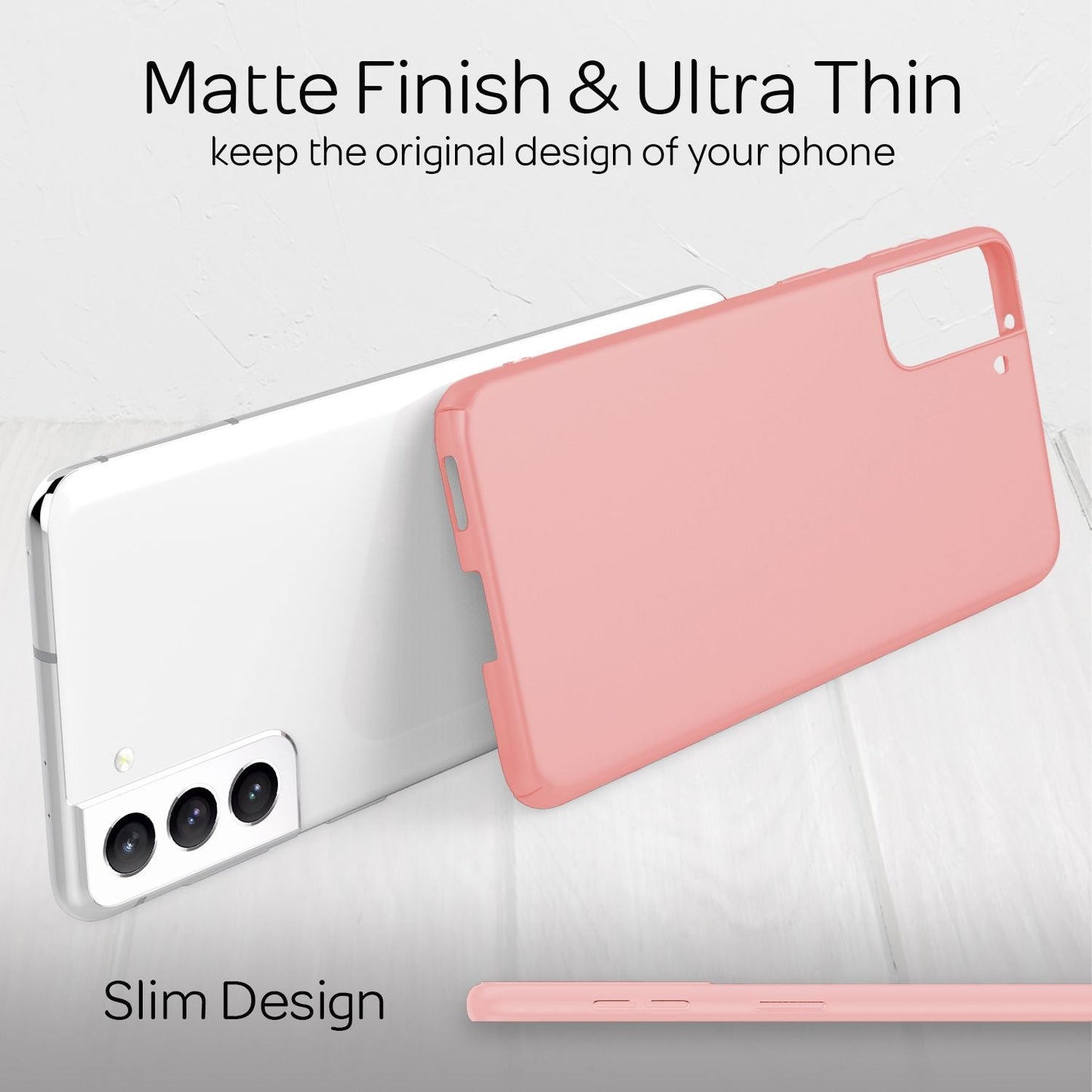 NALIA Ultra Slim Hardcase für Samsung Galaxy S22 Plus – Anti-Fingerabdruck & 0.5mm Dünn – PUREFIT (Matt & Leicht) – Marke aus Berlin